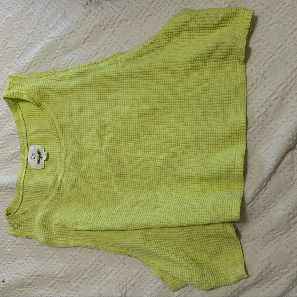Aerie Offline Lime Green Sleeveless Top